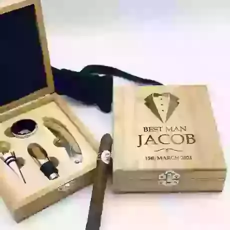 Personalised Wine Sommelier Set Kit